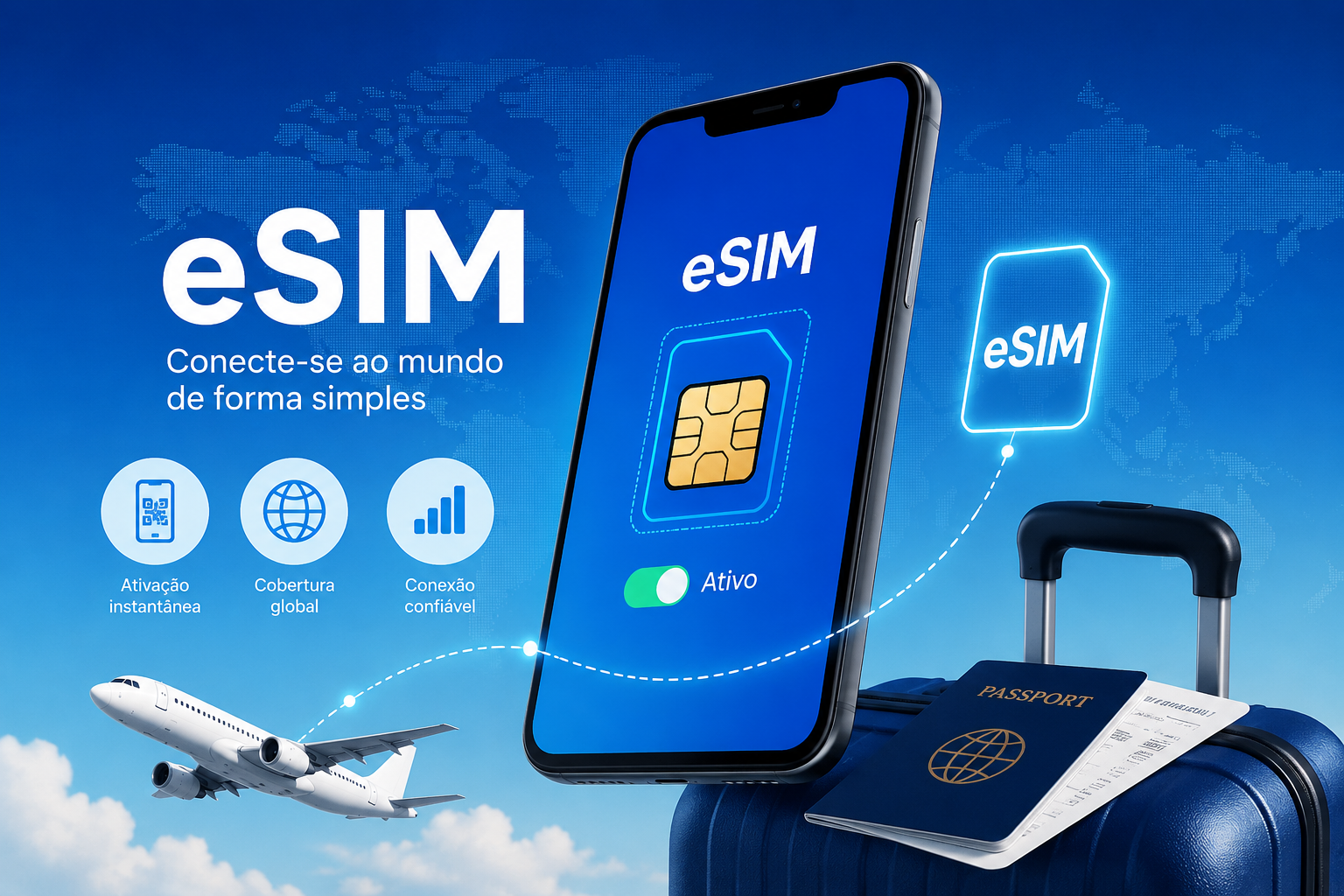 Como usar eSIM em viagens internacionais